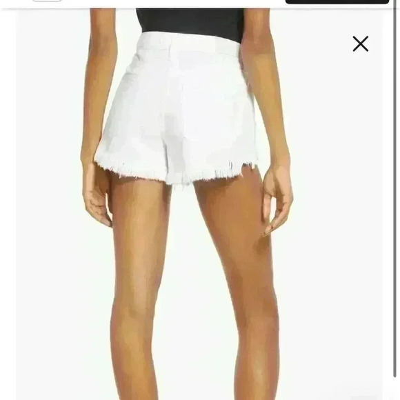 HIDDEN WHITE HIGH WAIST FRAYED HEM R  CUTOFF SHORTS SIZE MEDIUM - Picture 2 of 13